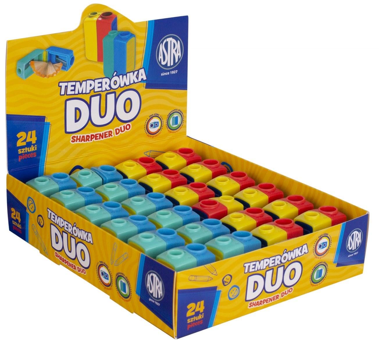 Astra temperówka podwójna z pojemnikiem Duo