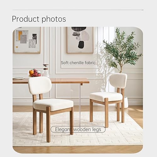 Miniatura 4 de Juego de mesa de comedor retro grande para 4, moderno juego de mesa de cocina ovalada con 4 sillas tapizadas, mesa de MDF sólida con estante de