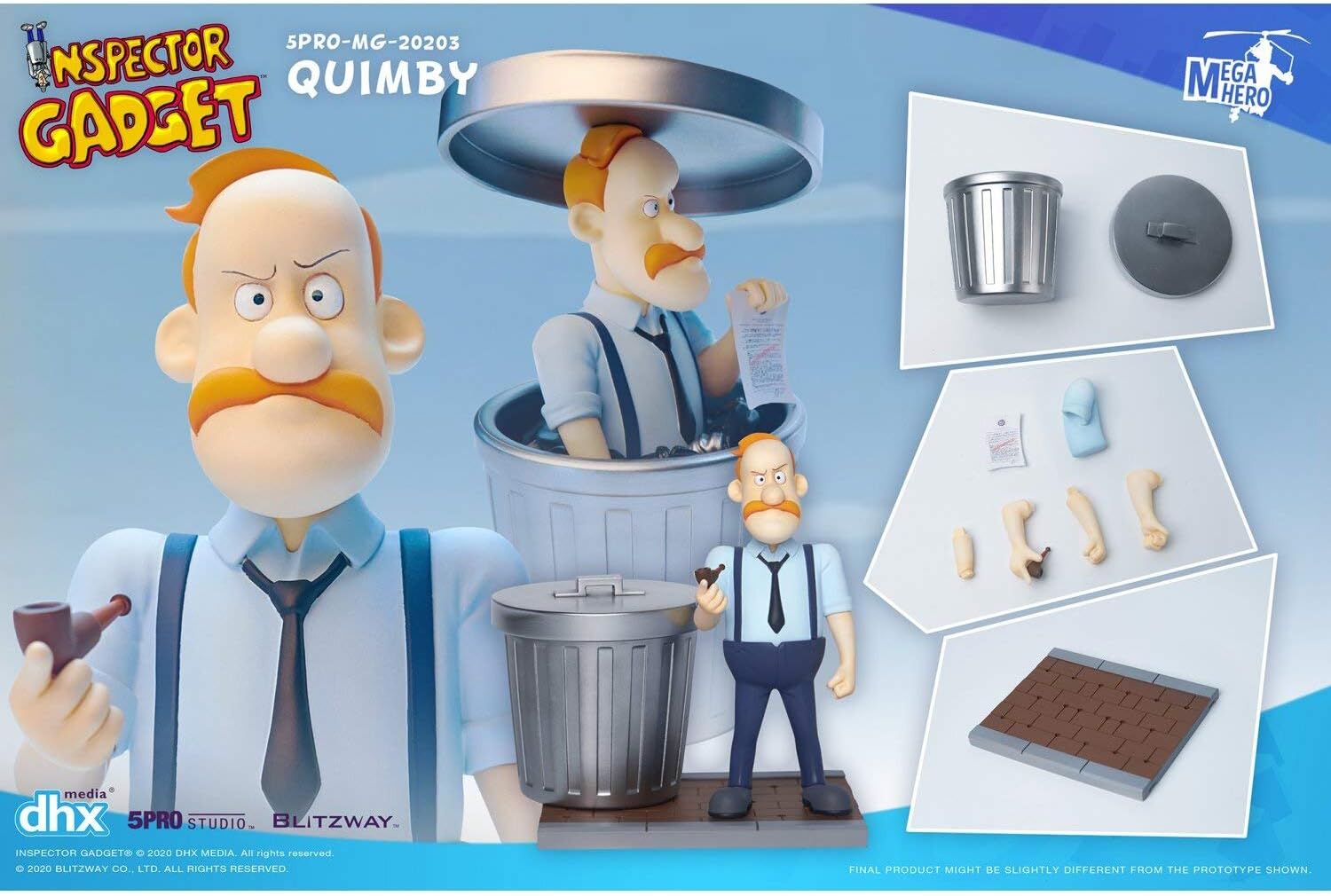Inspector Gadget - Quimby, 5Pro Studio MEGAHERO Series, Aqua