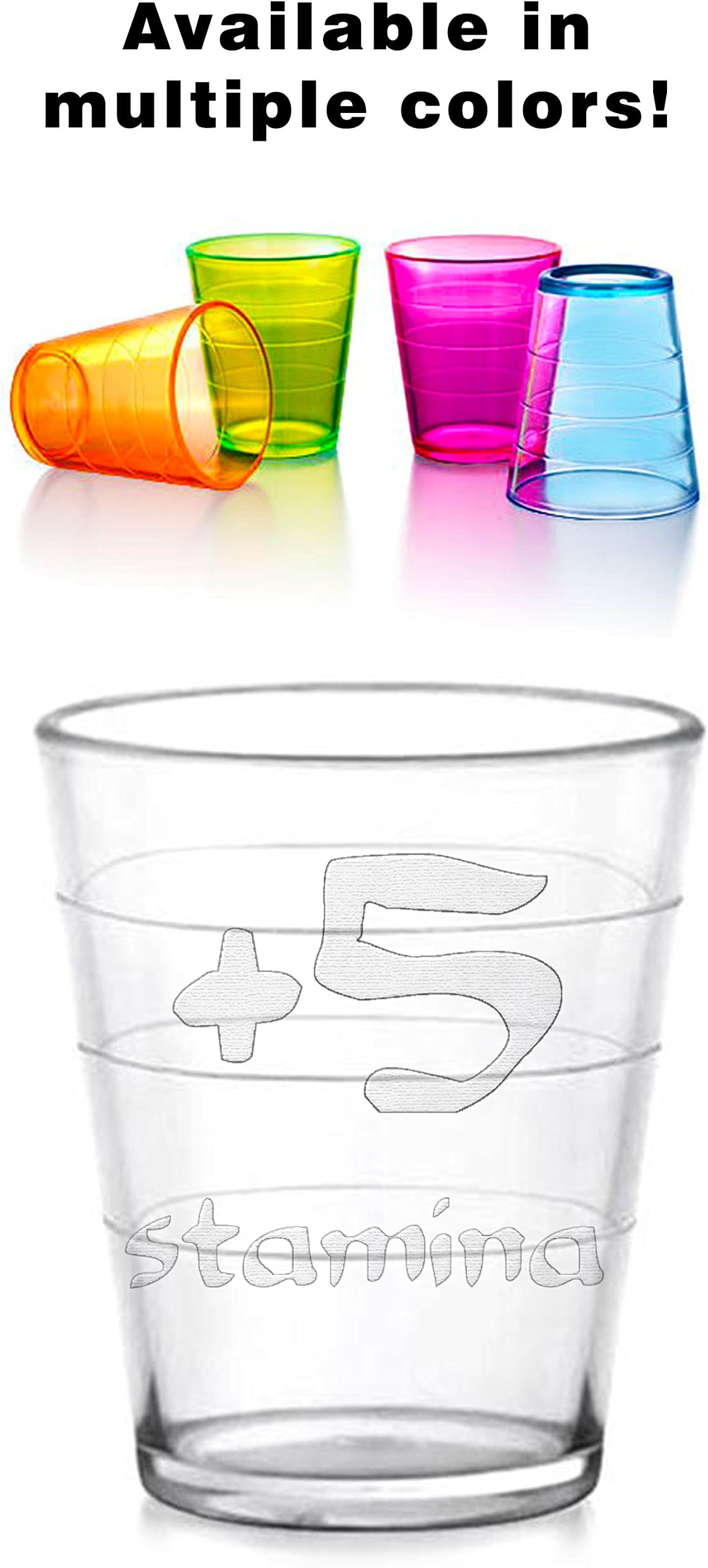 Stamina 2 oz. Drinking Cup - Customizable! +/- and you pick the number!