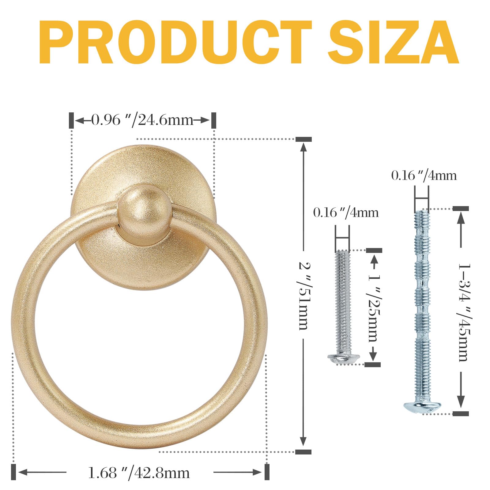 Zernmiarder 12pcs Champagne Gold Drop Ring Drawer Pulls, Vintage Cabinet Ring Handles, Metal Drawer Knobs for Dresser Drawers Cupboards - Amazon.com Zernmiarder 12pcs Champagne Gold Drop Ring Drawer Pulls, Vintage Cabinet Ring Handles, Metal Drawer Knobs for Dresser Drawers Cupboards - Amazon.com