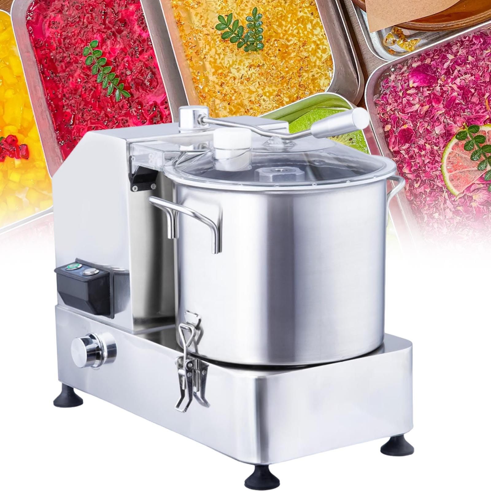Sunseota Food Processor Electric Vegetable Chopper Meat Grinder 6L/9L/12L Stainless 9L-1800W