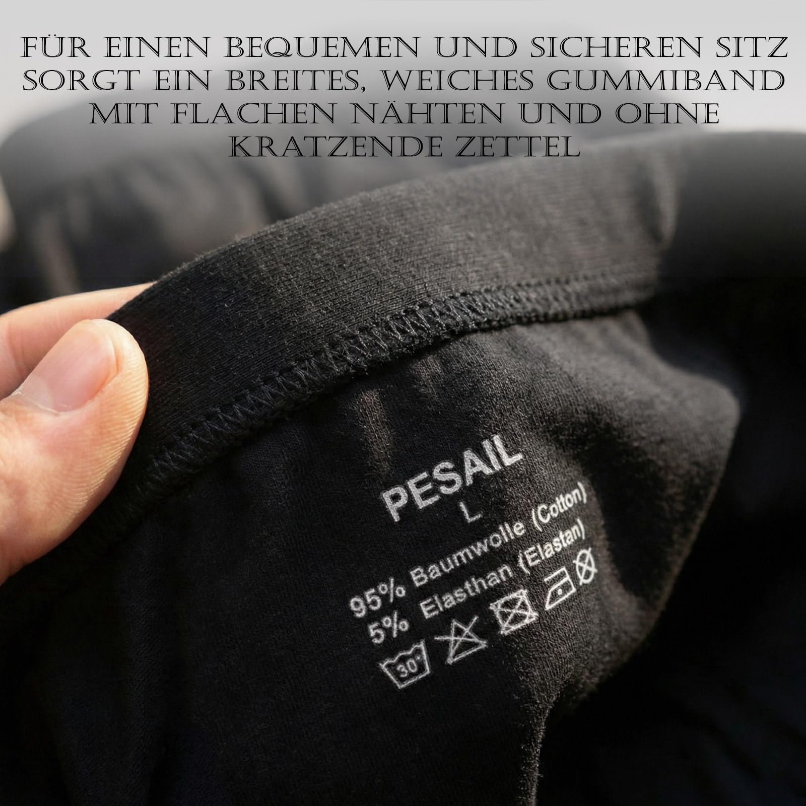 Slip da uomo, confezione da 10 pezzi, in cotone, comodi slip intimi per taglie normali e grandi, senza foglietti graffianti