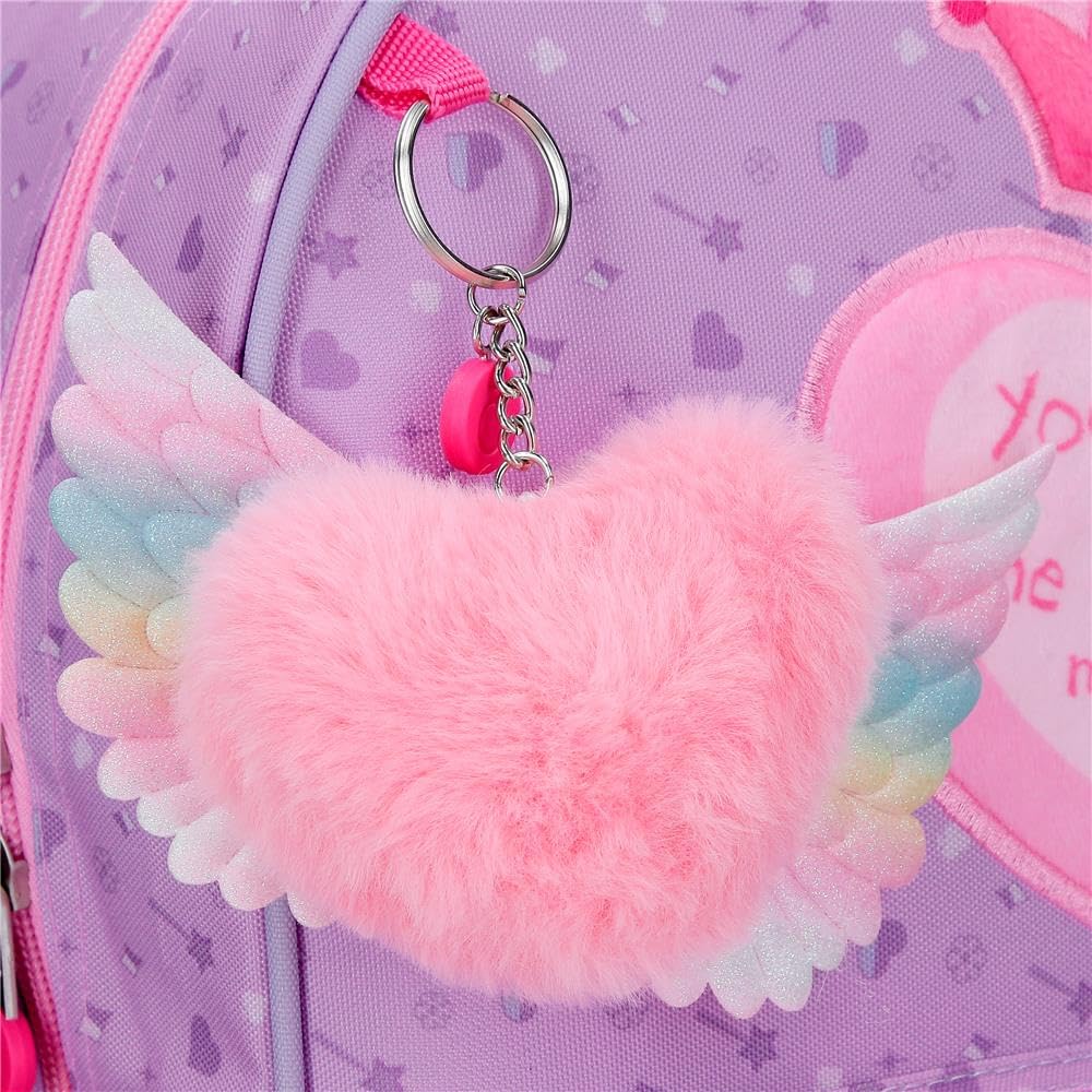 Enso Queen Of Hearts Mochila 2 ruedas Morado 33x44x21 cm Poliéster 30,49L