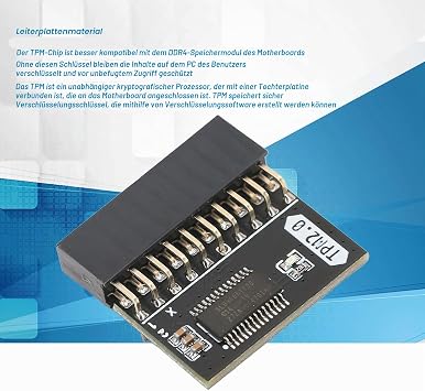 Ausla TPM 2.0 Module 20Pin Encryption Security Module TPM 2.0 Encryption Security Module for Win11 ASUS Motherboards