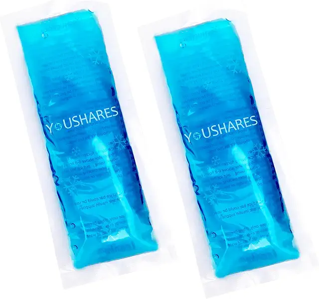 Bolsas de Hielo en Gel Reutilizables para Congelar - YOUSHARES (2 Paquetes)
