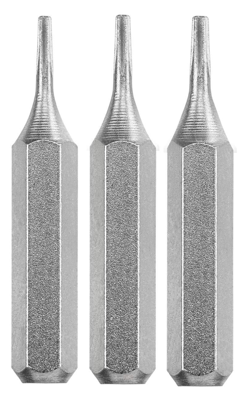 kwb Bit Set 28mm Pentalobe TS-1, TS-4, TS-6 Micro Bit for Fine Mechanics (shaft 4-mm, TQ 60 Steel, with retaining strip, for micro-bit holder)