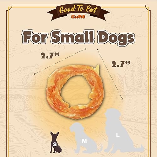 Miniatura 2 de Gootoe Tendones de pavo para perros, golosinas hipoalergénicas para perros, alternativa de cuero crudo, masticables de larga duración para