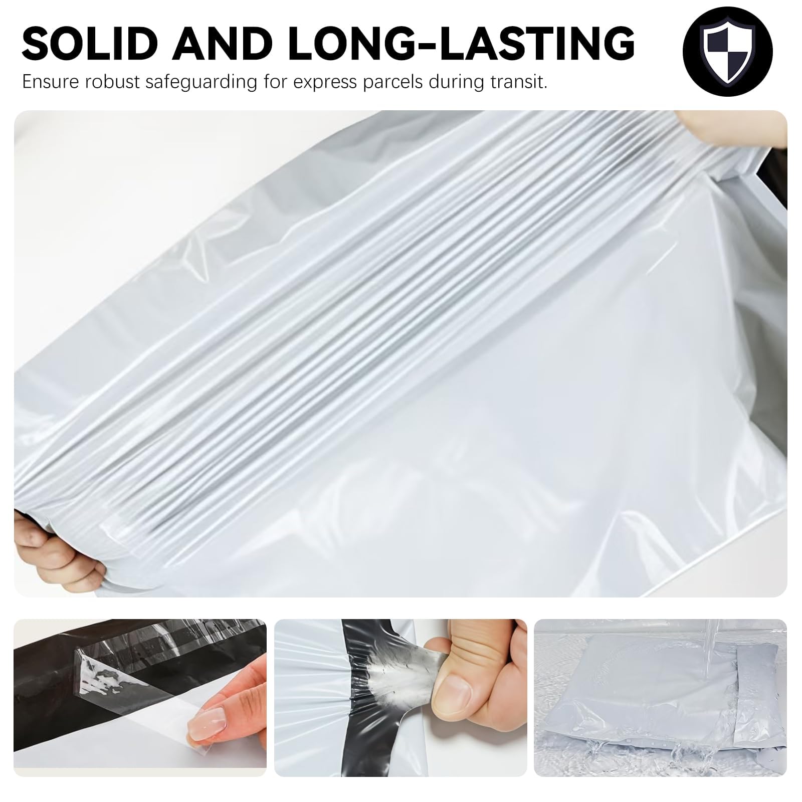25 cm x 33 cm Poly Mailers, białe torby wysyłkowe i kopertowe opakowanie 10 sztuk