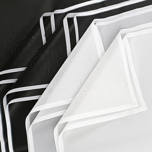 Miniatura 5 de Jutieuo 20 hojas de papel de regalo de flores, suministros de ramo de floristería, papel de regalo floral impermeable con borde blanco con cinta,