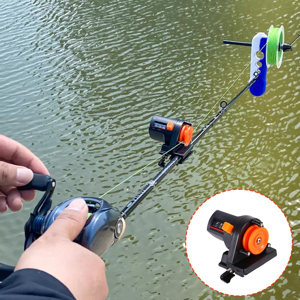 best fishing line spooler with counter Amazon.com : Fishing Line Counter, Fishing Line Depth Finder Line Counter  Clip On Winder Spooler Portable Length Gauge Tackle Tool with Easy Read  Display for Spooling Trolling Jigging Outdoor Enthusiasts 0 999M |