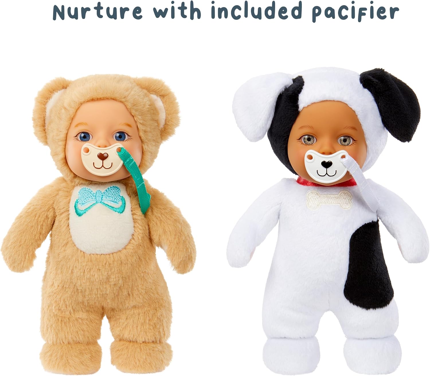 Baby Born Cozy Cuties Soft Baby Doll- Bear & Puppy 2-Pack, Plush Baby Doll for Newborn Babies Ages 0 & Up