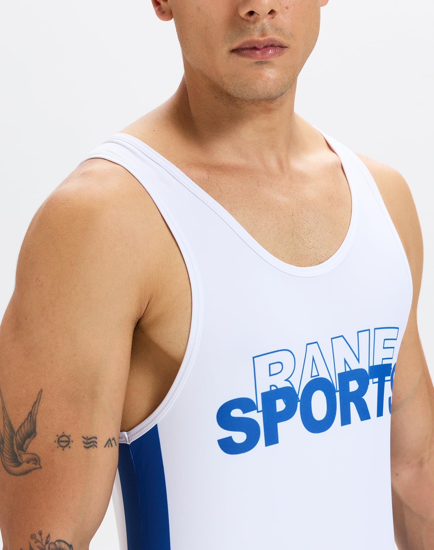 Traje deportivo de lucha libre para hombre mono ajustado mono deportivo sin mangas mallas de lucha traje de levantamiento de pesas