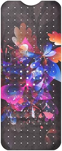 REETUAL Tapete antideslizante para bañera y ducha de 40 x 16 pulgadas, tapete de baño extra largo con ventosas y agujeros de drenaje, tapete de baño