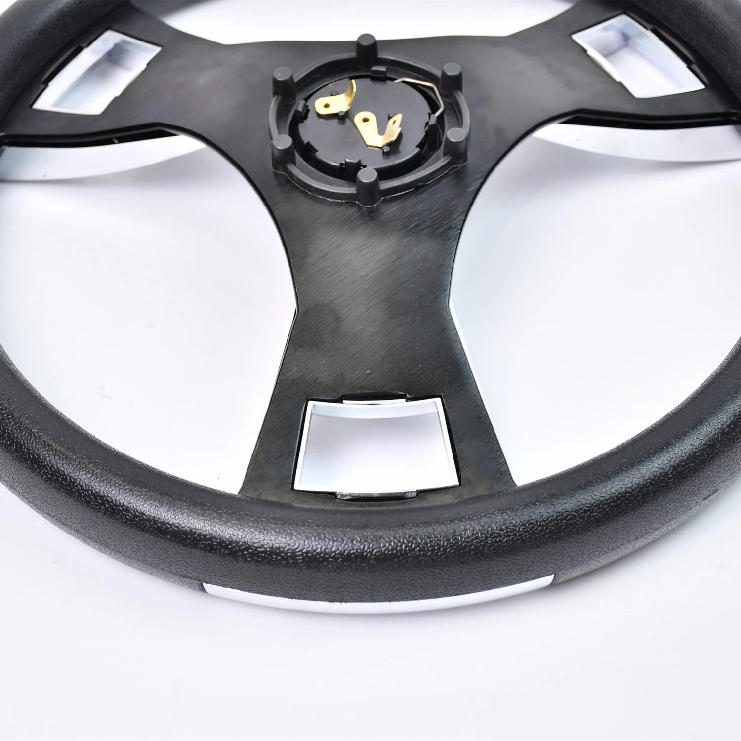 Volante da corsa universale in PU 350 mm con staffa di profondità 50