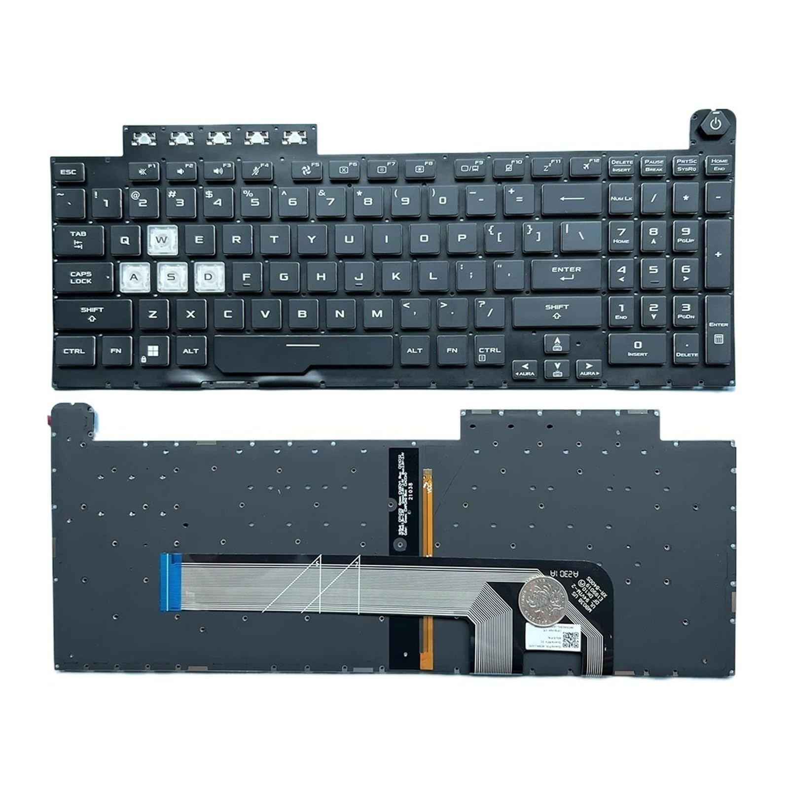 Clavier FX506U rétroéclairé pour jouer et travailler le soir