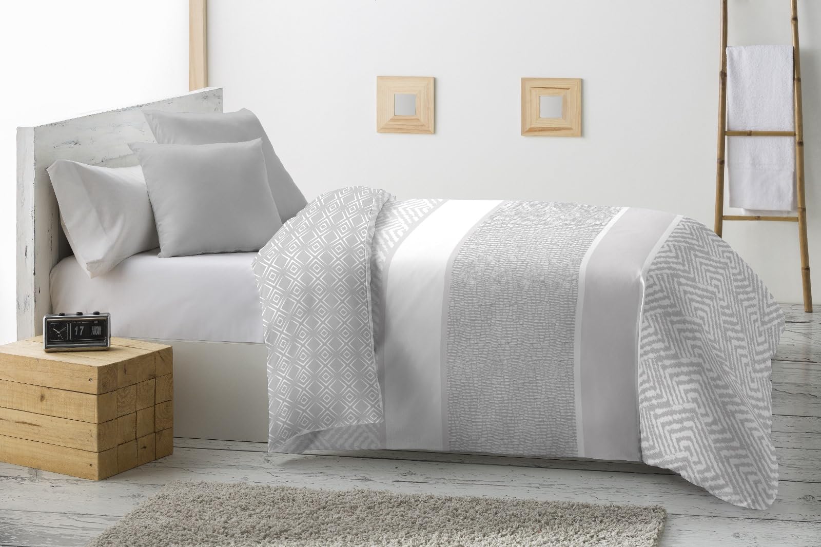 Energy Colors Textil - Hogar - Mónaco - Relleno Nórdico 350 gr Reversible Estampado Tacto Suave Otoño - Invierno Cama 150 (250 x 260 cm)