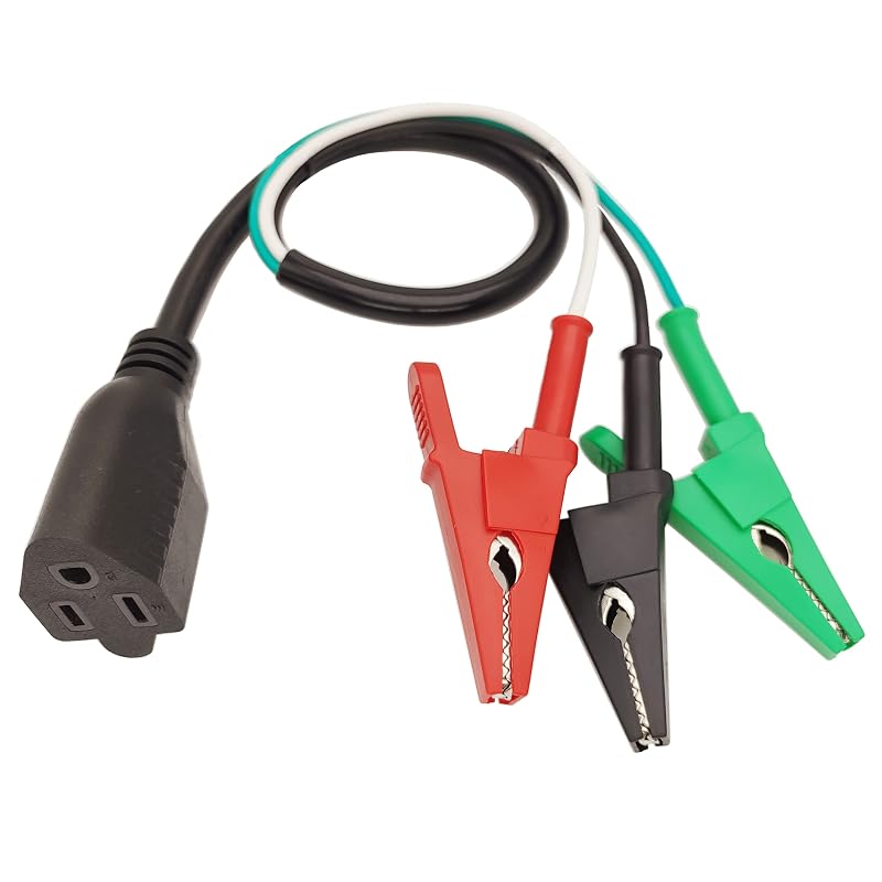 Cabo Adaptador para Localizador de Disjuntor HVAC Bytcew, Garra Jacaré, 120 V, 30 A, 50,8 cm, BT-AC3
