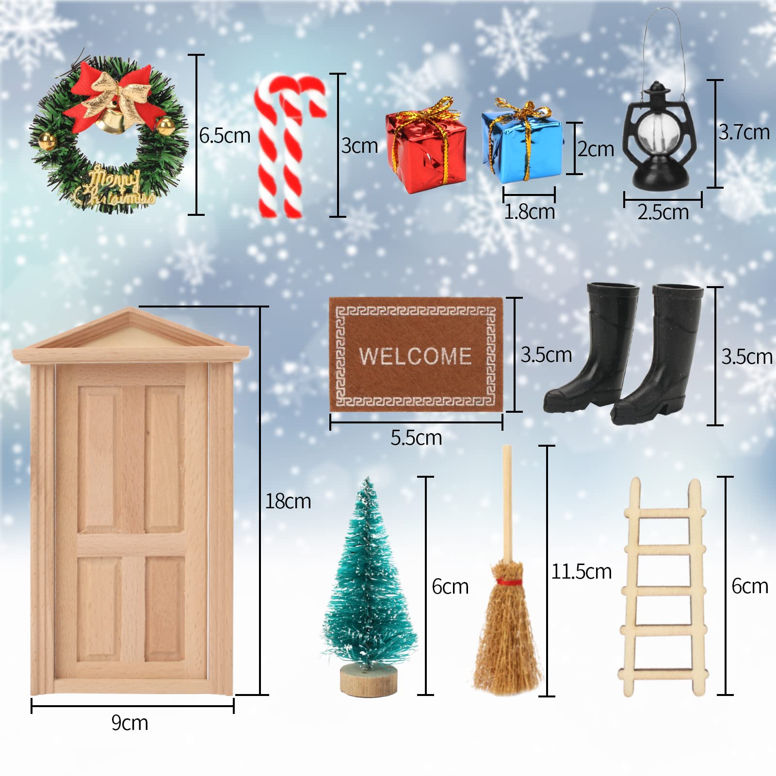 Mini Weihnachtsmarkt Buden Aus Holz - Wichtelzubehör Mit Häuschen & Deko