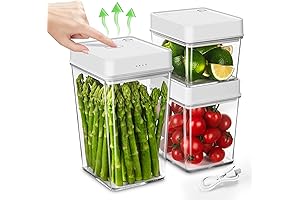 Upgraded Vacuum Seal Containers Set: Airtight and Leak-proof Food Storage