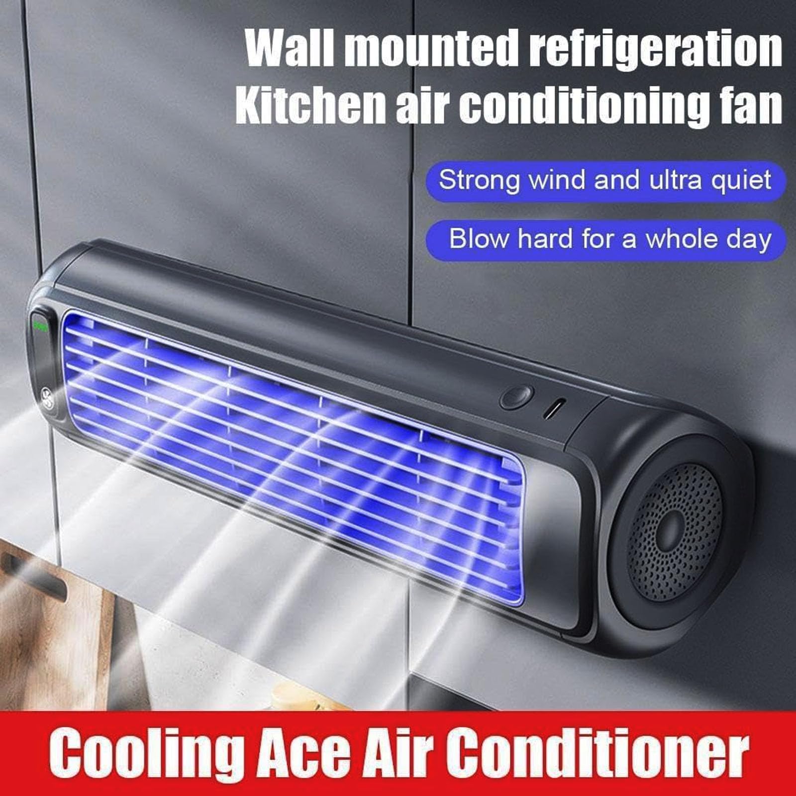 Migilife Refroidissant Ace, Sherum/Graddi/Yifare/Libiyi/Pubyfun Cooling Ace Portable Air Climatiner, Shirem Cooling Ace, Relaxix Cooling Ace 3 Vitesses, Fan De Refroidissement Gray