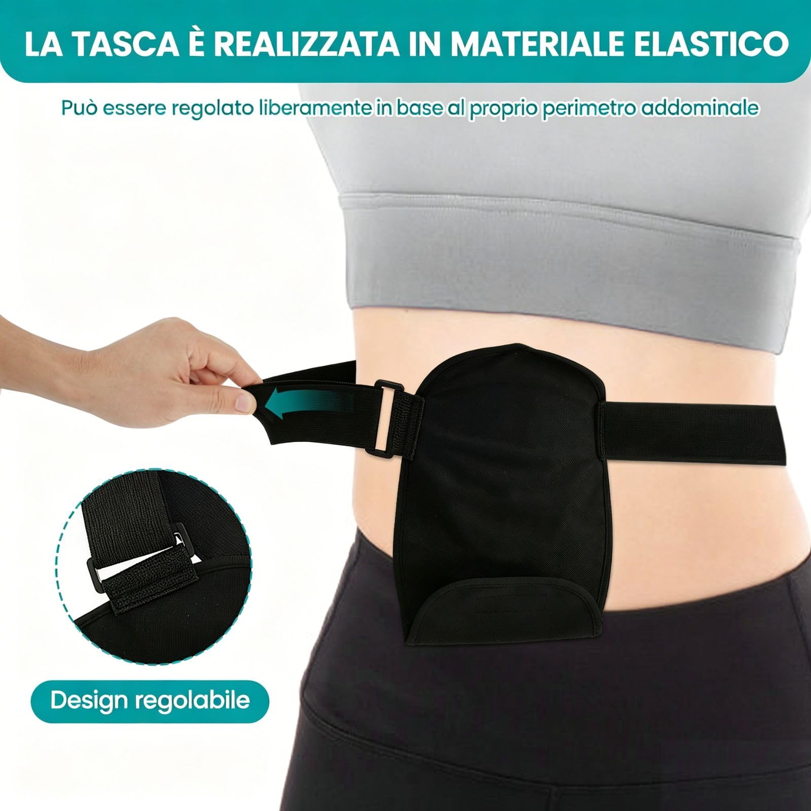 2 pezzi copertura per stomia 31 x 18,5 x 94 cm Atoma impermeabile copertura regolabile sacchetto per stomia sacchetto colostomia sacchetto per stomia sacchetto ileostomia sacchetto per urrostomia