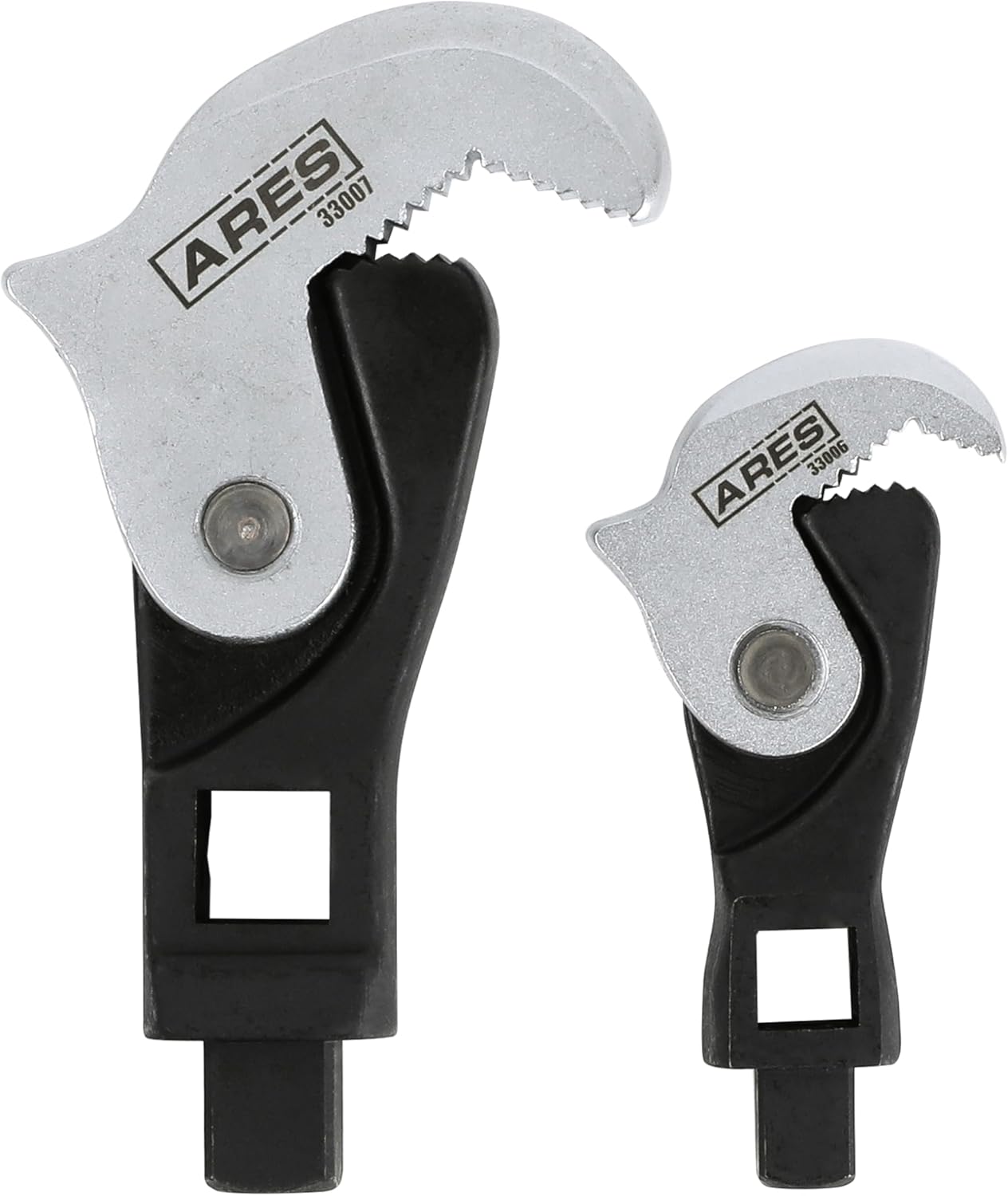 ARES 33008 – 2-Piece Spring Loaded Auto Adjusting Crowfoot Wrench Set – Adjustable Wrench Set with 8 to 32mm (5/16-Inch to 1 1/4-Inch) Coverage – Male & Female Square Drives for Increased Versatility