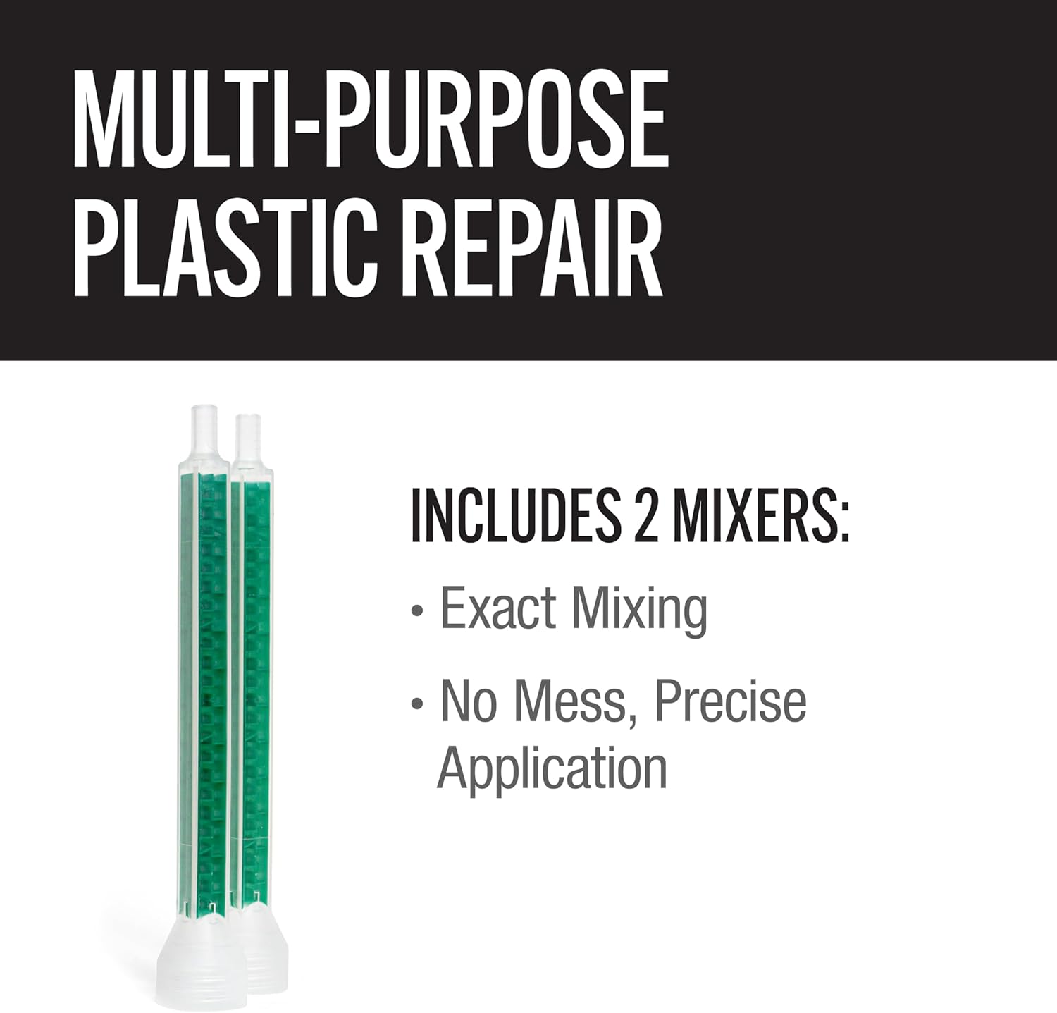 J-B Weld Multi-Purpose Plastic Repair - 200ml - 2 Mixers Included