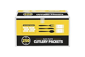 250 Plastic Cutlery Packets In bulk