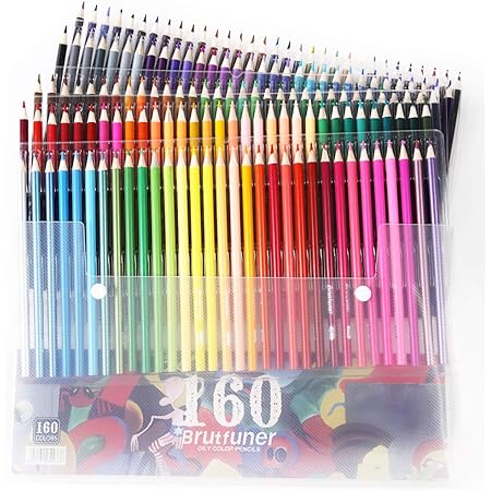 Amazon プロ仕様 油性色鉛筆 160色 セット プロ 鉛筆削り付き 塗り絵やプレゼント用にも最適です 漫画 大人の塗り絵 絵師 学生 美大生 などなど様々な方に幅広くご使用いただけます 色鉛筆 文房具 オフィス用品
