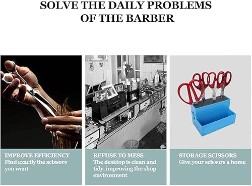 Miniatura 4 de YUYTE Soporte de almacenamiento de tijeras, caja de clips de peluquería de peluquería, caja de almacenamiento grande, caja de almacenamiento grande,