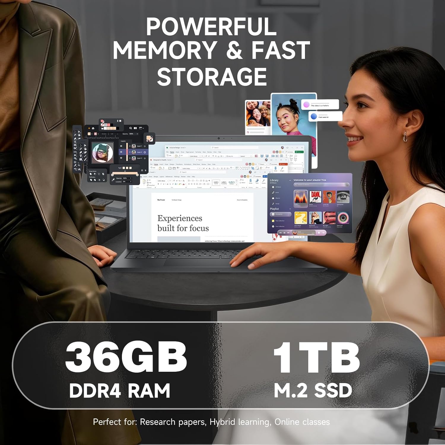 Dell 15 Touchscreen Laptop DC15250 for Business, Intel 10-Core i7-1355U, Windows 11 Pro, 15.6'' FHD Anti-Glare Display, 36 GB RAM, 1 TB SSD, Copilot AI, Webcam, Wi-Fi 6, Black