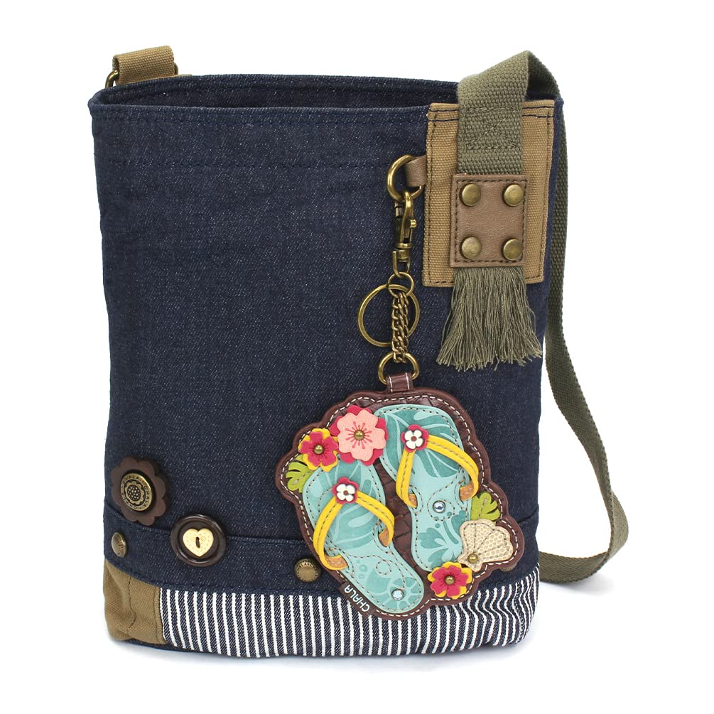 CHALA Patch Cross-Body Women Handbag, Canvas Messenger Bag Olive, Metal Charming Cross - Oliv, Medium — view 79