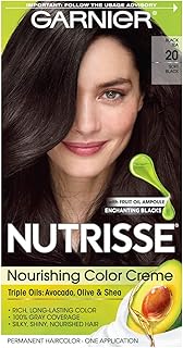 Garnier Nutrisse Nourishing Color Creme # 20 Soft Black By Garnier For Unisex - 1 Application Hair Color 1 Application
