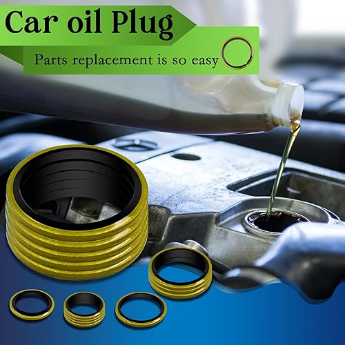 Miniatura 7 de ZDBB Kit de 378 Piezas de Arandelas de Sellado Adheridas en 12 Tamaños, Juego Surtido de Reparación de Juntas de Goma y Metal con Sello AC