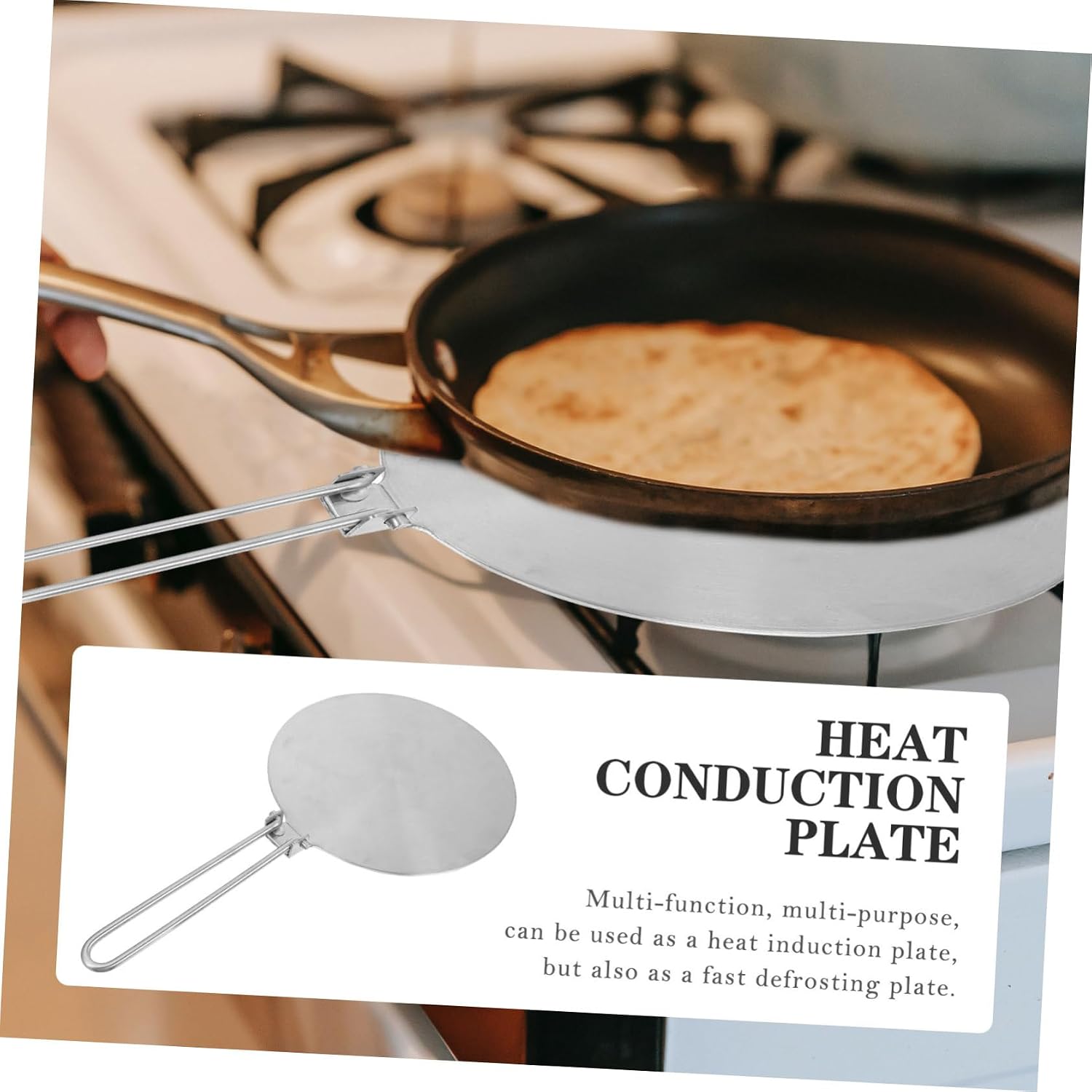 Stainless Steel Induction Cooker Heat Conduction Plate Thermal Guide Plate for Cooking