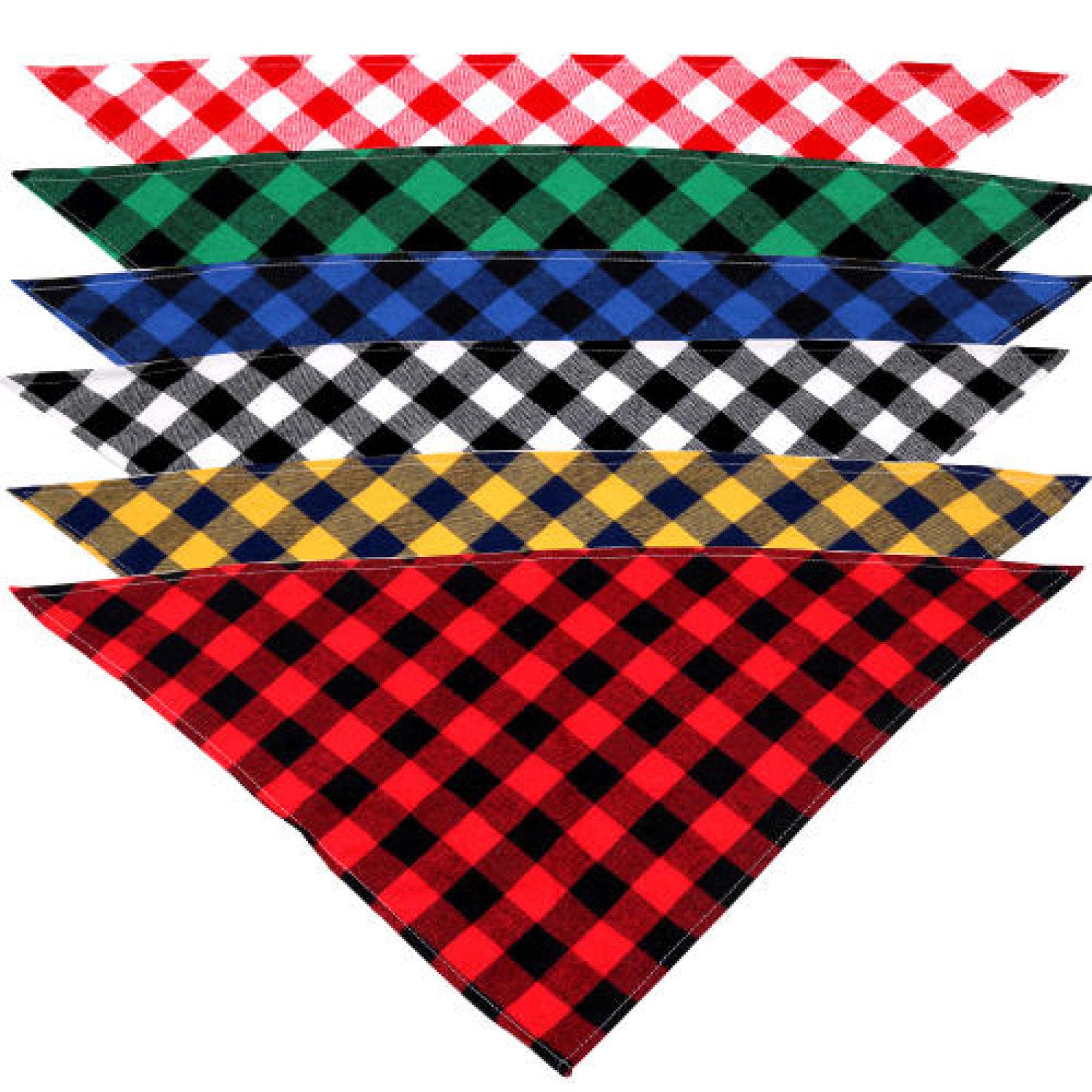 Bandane Per Cani Bandane Per Cani Cotone Lavabile Cane Dell'animale Domestico Bandana Sciarpa Cane di Piccola Taglia Cucciolo Gatto Bavaglini Grande Cane Grooming Prodotti 5 Pz F 70X48X48Cm