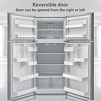 Vista 7 de 30" Freestanding Top Freezer Refrigerator, 18.0 Cu. Ft. Frost Free Refrigerator, Full Size Refrigerator with Freezer, Garage Fridge, Standard Depth