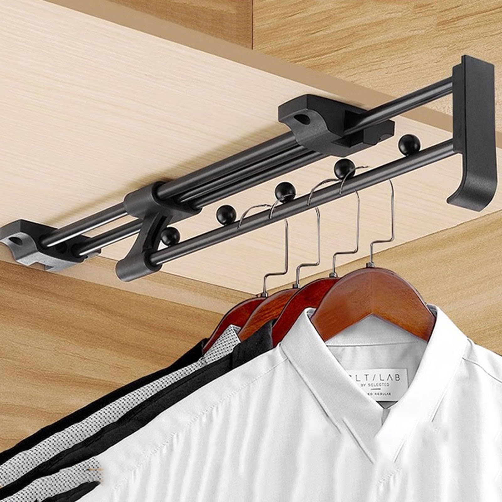 Tringle penderie extensible coulissante 35cm charge 45kg