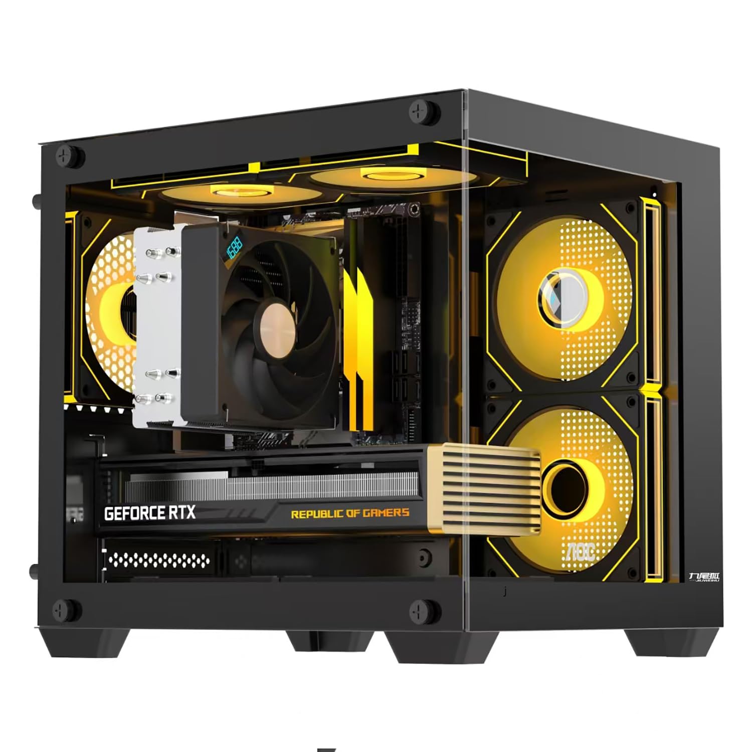 Amazon.co.jp: pcケース 小型 M-ATX ミニタワー ピラーレス