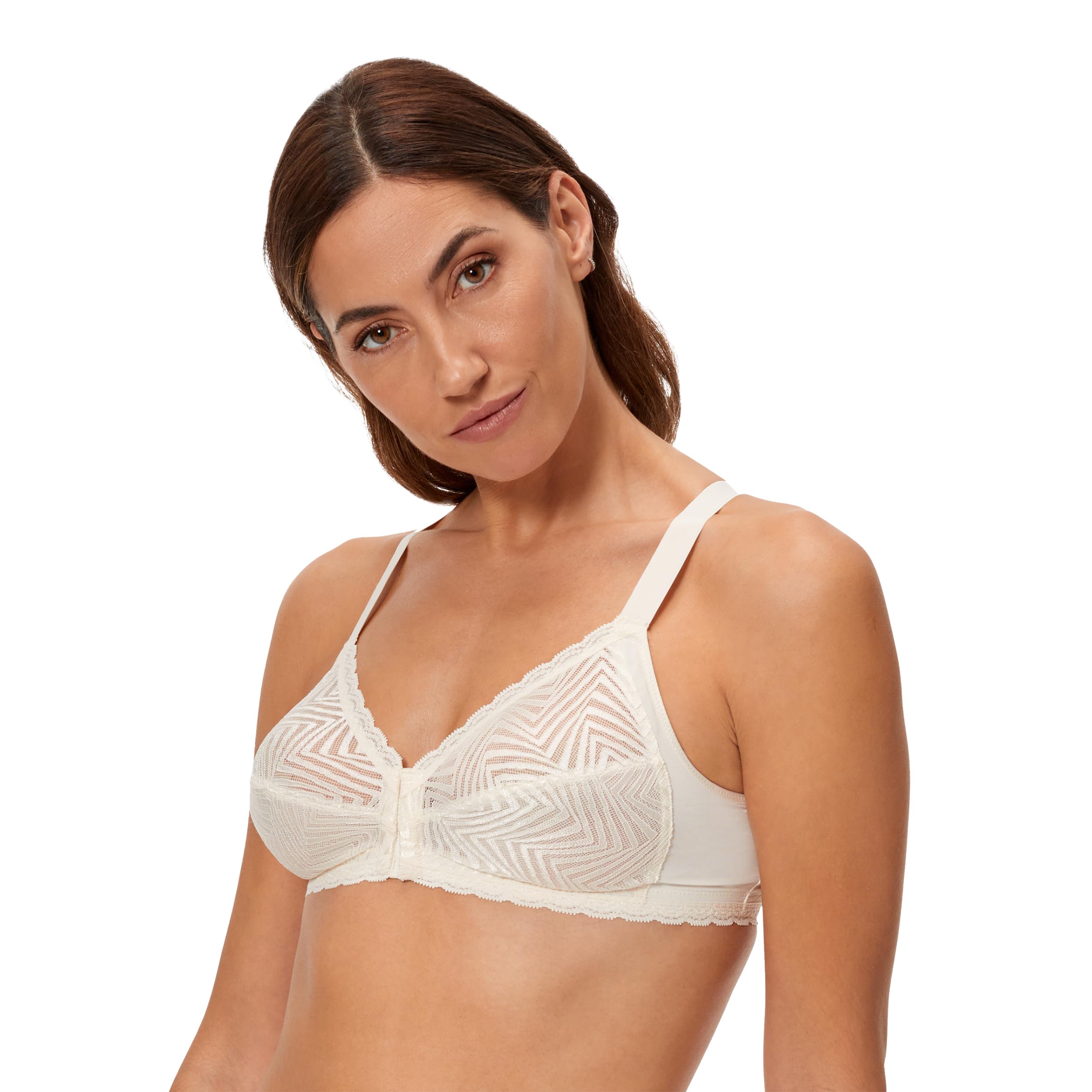 Playtex Bra Woman Ideal Posture Non-Wire Bra x1 Antique White 40B