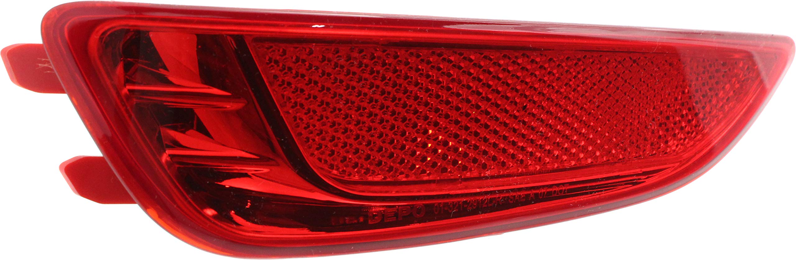 Garage-Pro Bumper Reflector Compatible with Hyundai Accent 2012-2017 Rear, Driver Side, Hatchback, CAPA Certified