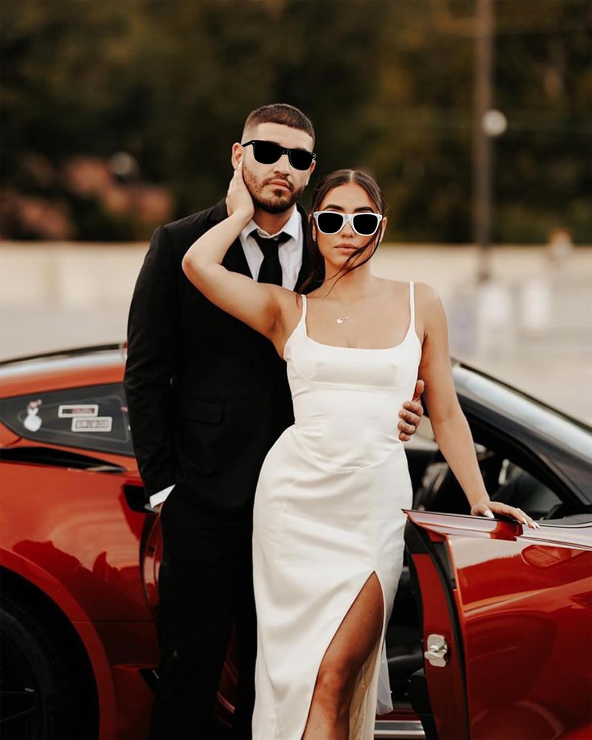 HubbyWifeyGifts Hubby and Wifey Polarized Sunglasses for Wedding – UV400 Protection, Lightweight & Stylish Couple Sunglasses