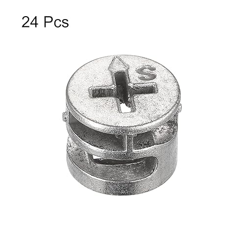 Miniatura 3 de HARFINGTON Tuerca de bloqueo de leva para muebles, 24 piezas de 0.591 x 0.531 in, conectores de juntas de conexión de muebles