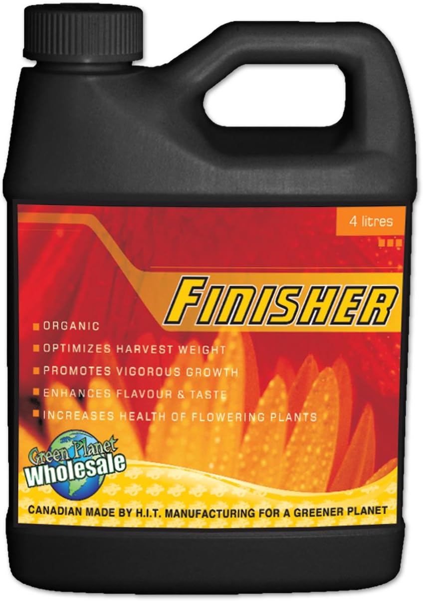 Green Planet Nutrients - FINISHER (4 Liters) | An Unique Blend of Organic Enzyme Activators, Vitamins, Essential Amino Acid and Carbohydrates - Precisely Designed for the Heaviest Harvest.
