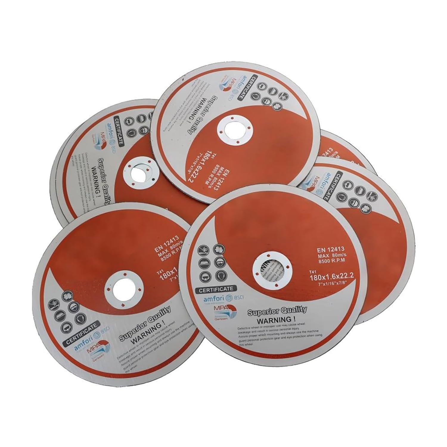 findmall 100 Pack 7" x1/16 x7/8" Cut-Off Wheel - Metal & Stainless Steel Cutting Discs