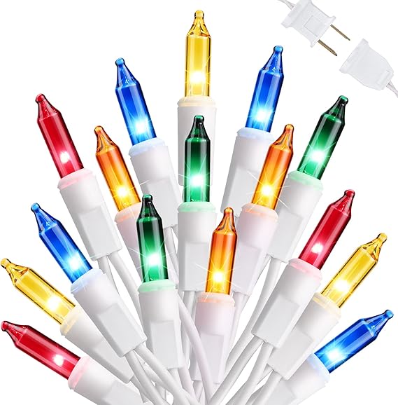 Toodour Easter Pastel Lights, 33ft 100 Count Incandescent