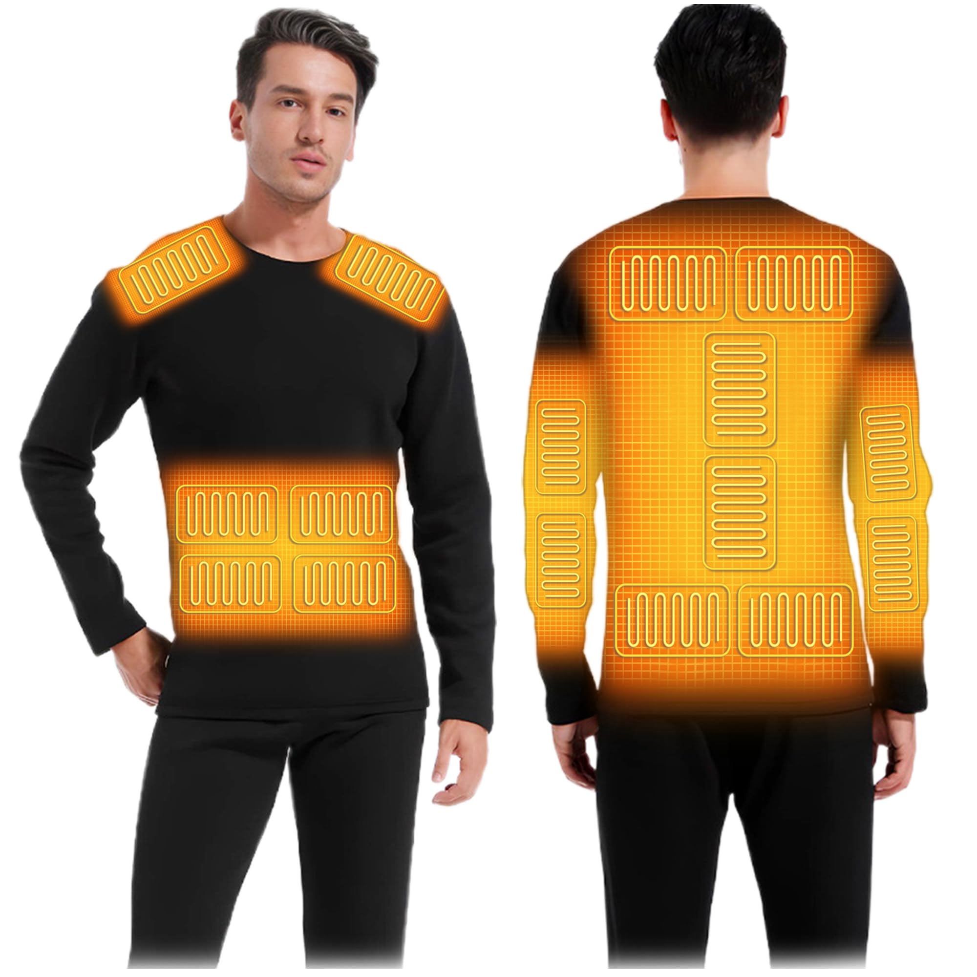 Camisas De Calefacción para Hombres 16 Zonas De Camisa Térmica con Control De Temperatura Independiente para La Caza, Esquí