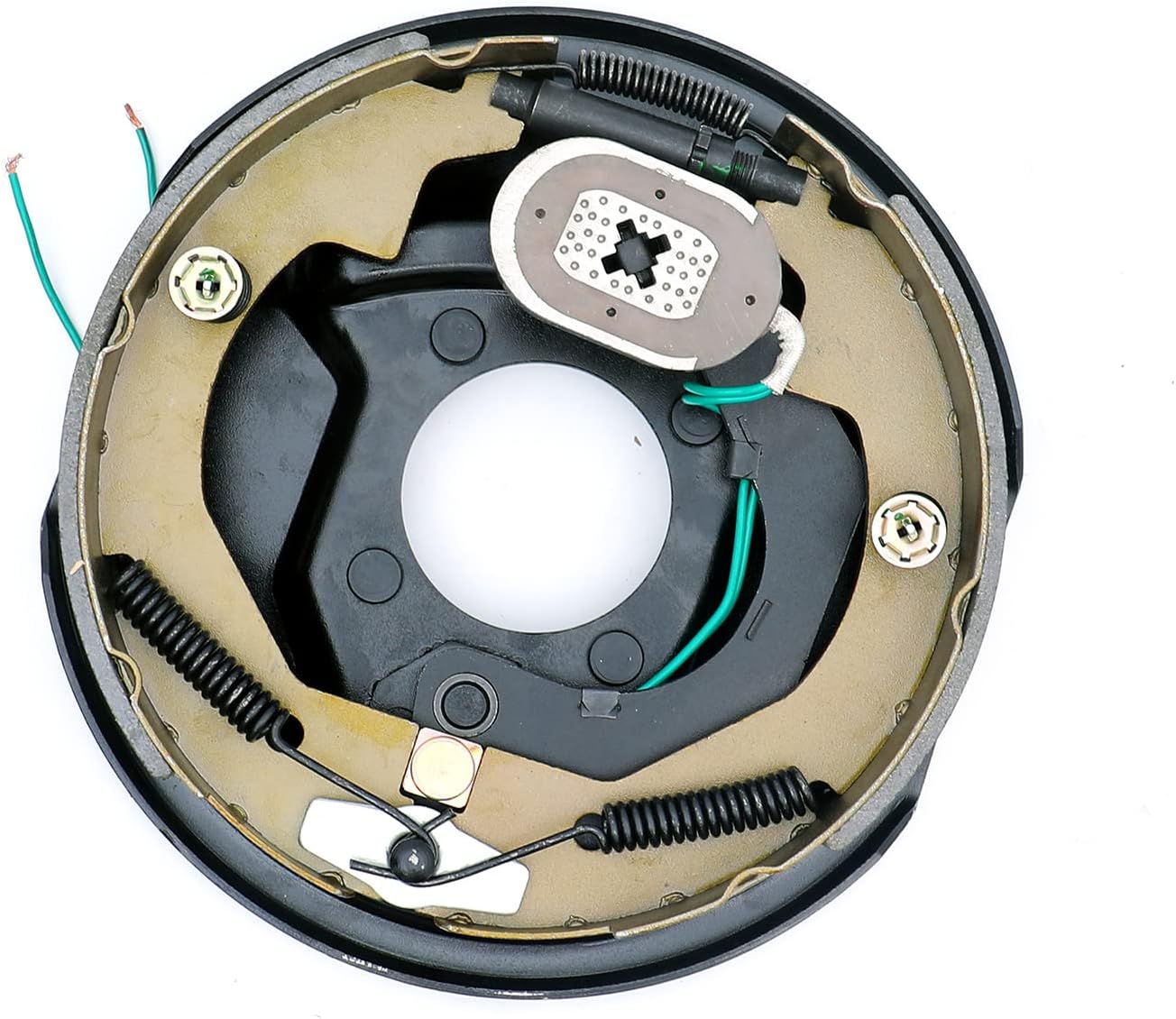 New Pair 10" X 2.25" Electric Trailer Brakes Assembly, 10" X 2-1/4" Brake Assembly, Works with 3,500 to 4,000 lbs Trailer Axle,(1 Right + 1 Left)