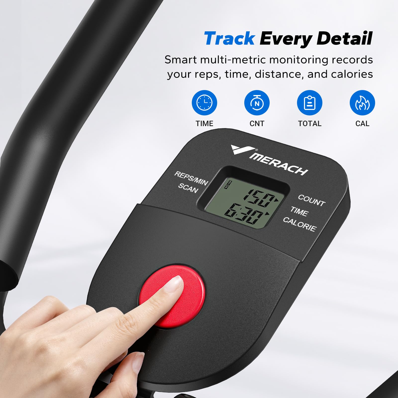 MERACH Ab Machine, Adjustable Ab Trainer Machine, AB Workout Equipment for Home Gym, Independent Dual Tracks for Mountain Climber, Foldable for Home Exercise, Load Capacity 440 LBS: Ab - Black